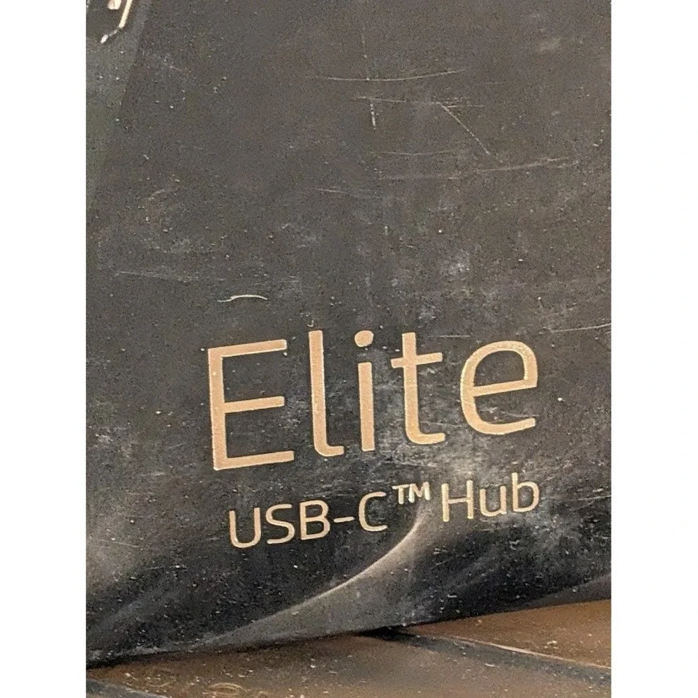 HP Elite USB-C Hub 4K‎ HDMI 2x USB-A Power Pass-Through L39572-001 Black New